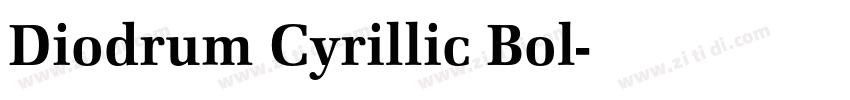 Diodrum Cyrillic Bol字体转换